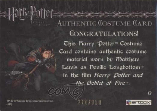 C9 - Neville Longbottom's Pajamas - Back