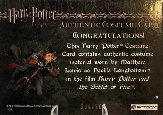 C9 - Neville Longbottom's Pajamas - Back