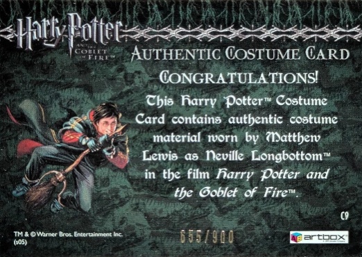 C9 - Neville Longbottom's Pajamas - Back