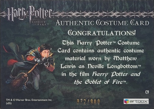 C9 - Neville Longbottom's Pajamas - Back