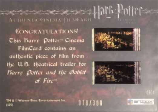 CFC4 - Goblet of Fire - Back