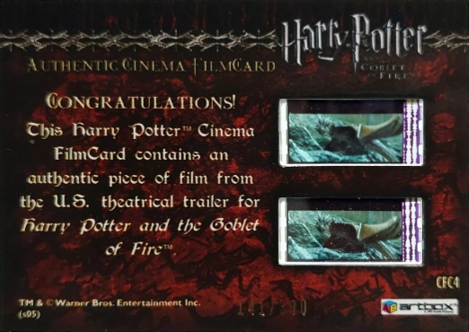 CFC4 - Goblet of Fire - Back