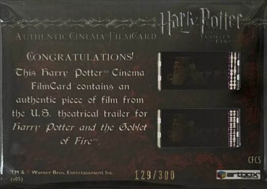 CFC5 - Dumbledore and the Penseive - Back