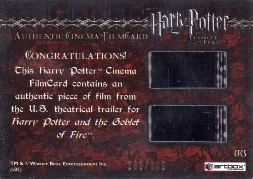 CFC5 - Dumbledore and the Penseive - Back