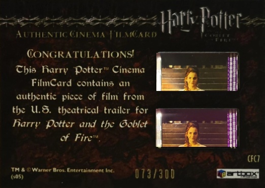 CFC7 - Harry Facing Krum's Wand - Back