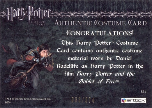C1a - Harry Potter's First Task Robes - Back
