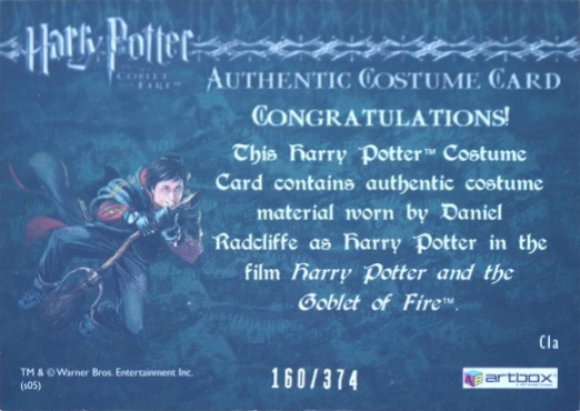 C1a - Harry Potter's First Task Robes - Back