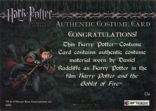 C1a - Harry Potter's First Task Robes - Back