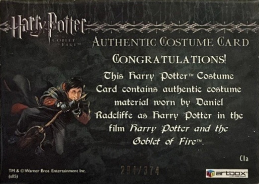 C1a - Harry Potter's First Task Robes - Back