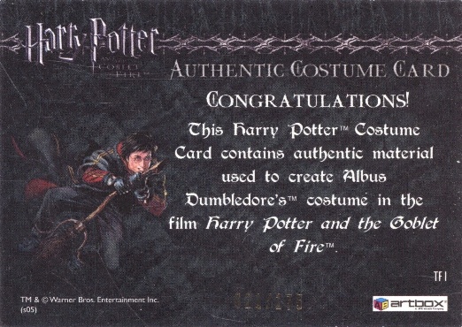 TF1 - Dumbledore's Robes - Back