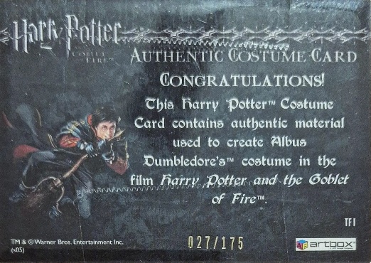 TF1 - Dumbledore's Robes - Back