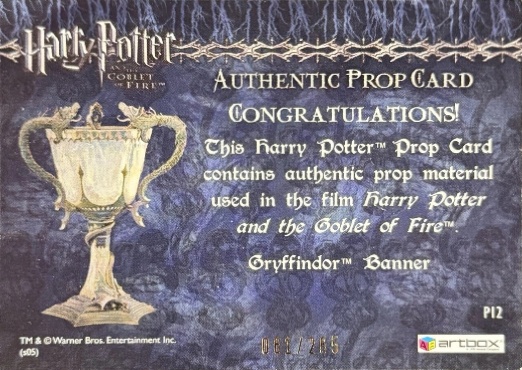 P12 - Gryffindor Banner - Back