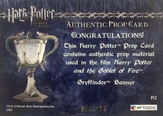 P12 - Gryffindor Banner - Back