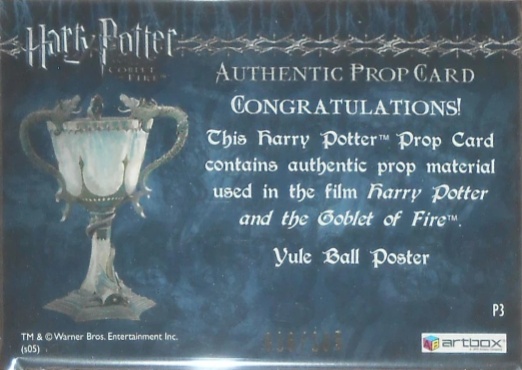 P3 - Yule Ball Poster - Back