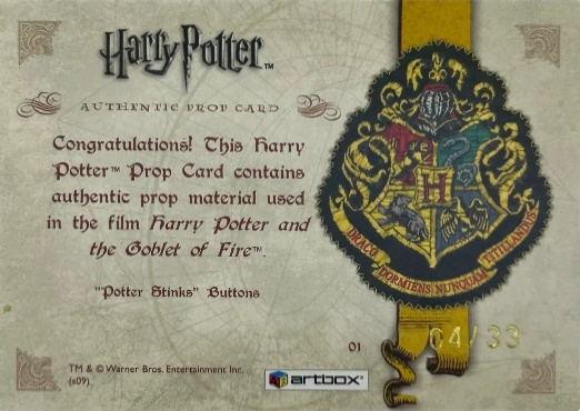 01 - Potter Stinks Button - Back