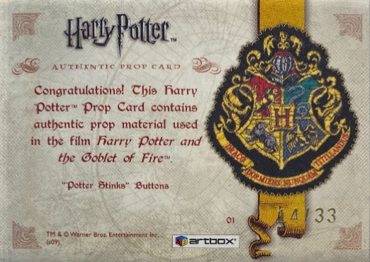 01 - Potter Stinks Button - Back