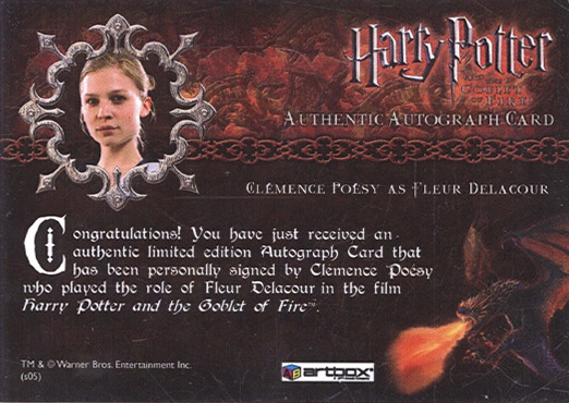 Clemence Poesy as Fleur Delacour - Back