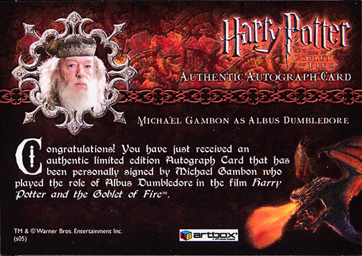Michael Gambon as Albus Dumbledore - Back