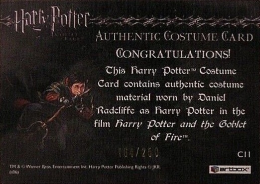 C11 - Harry Potter's Third Task Costume - Back