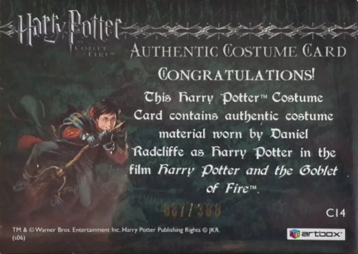 C14 - Harry Potter's Second Task Costume - Back