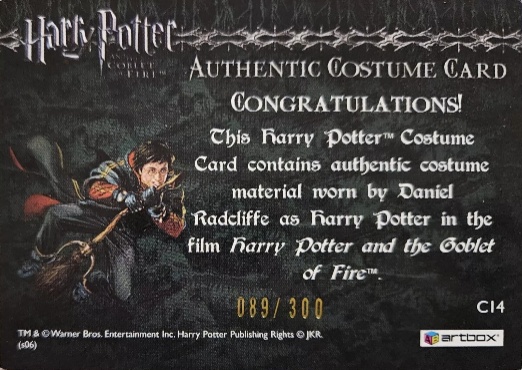 C14 - Harry Potter's Second Task Costume - Back