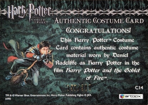 C14 - Harry Potter's Second Task Costume - Back