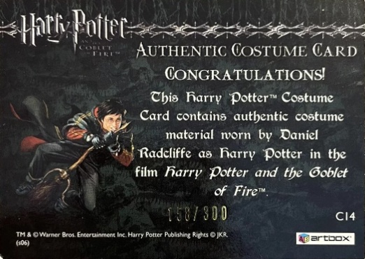 C14 - Harry Potter's Second Task Costume - Back