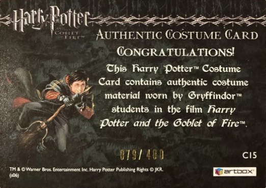 C15 - Gryffindor Student Ties - Back