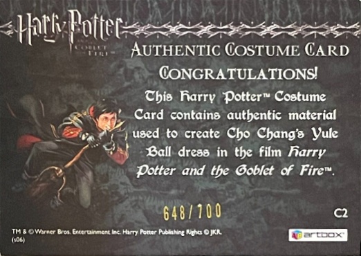 C2 - Cho Chang's Yule Ball Dress - Back