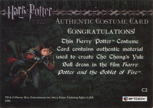 C2 - Cho Chang's Yule Ball Dress - Back