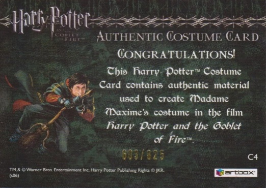 C4 - Madame Maxime's Yule Ball Dress - Back