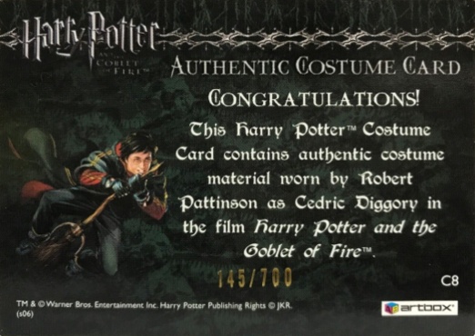 C8 - Cedric Diggory's First Task Robe - Back