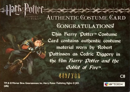 C8 - Cedric Diggory's First Task Robe - Back