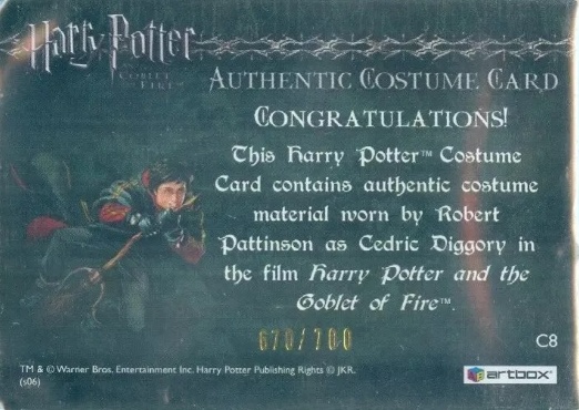 C8 - Cedric Diggory's First Task Robe - Back