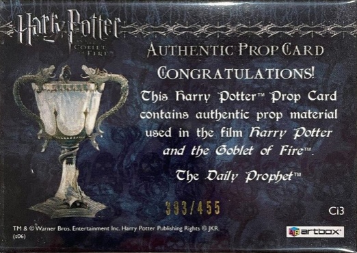 Ci3 - Daily Prophet - Back