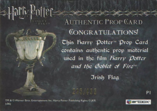 P1 - Irish Flag - Back