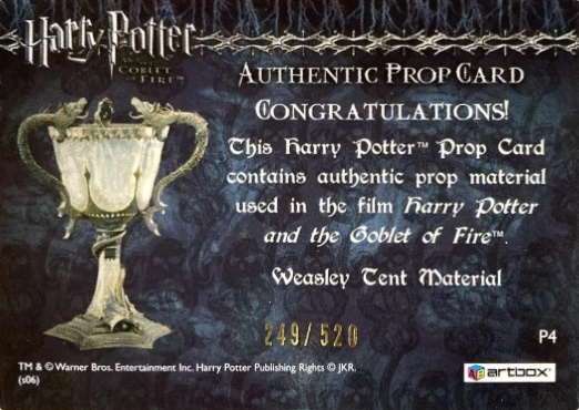 P4 - Weasley Tent Material - Back