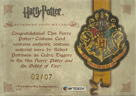 Cedric Diggory's Second Task Costume Detail - Back