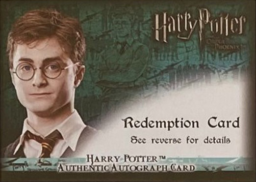 Redemption Card Front