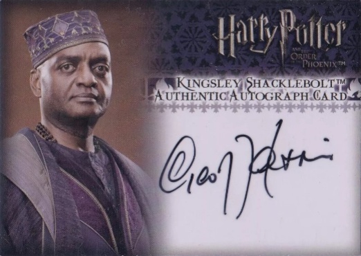 George Harris as Kingsley Shaklebolt - Front