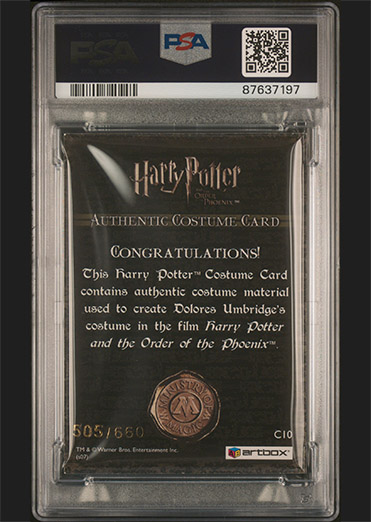 C10 - Dolores Umbridge's Costume - Back