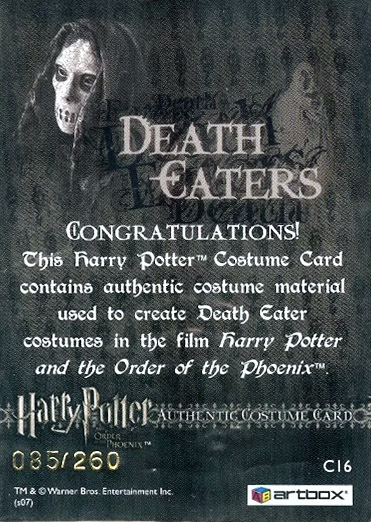 C16 - Death Eater Costume - Back