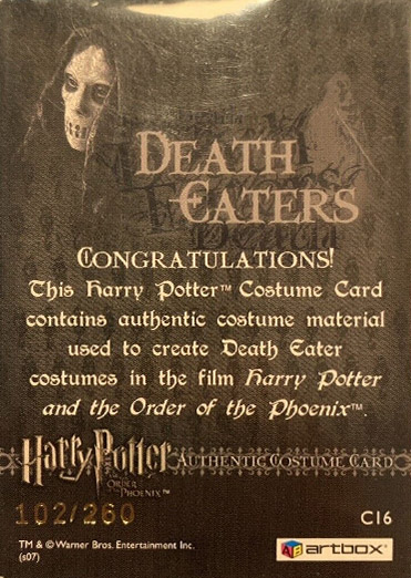 C16 - Death Eater Costume - Back