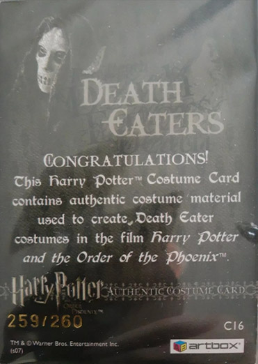 C16 - Death Eater Costume - Back