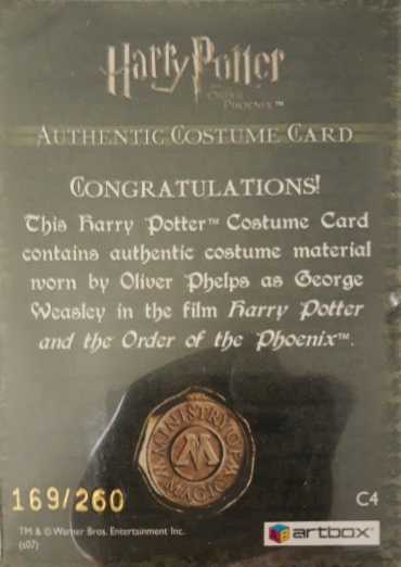 C4 - George Weasley's Shirt - Back