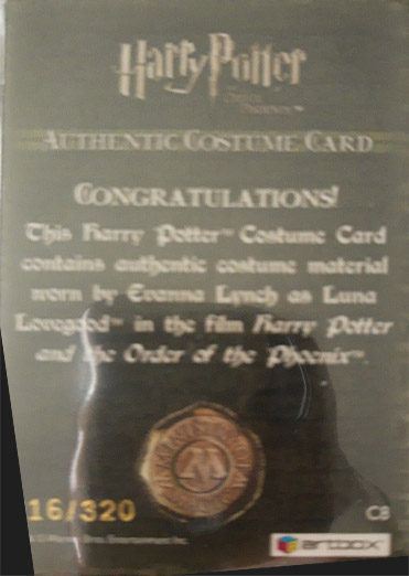 C8 - Luna Lovegood's Shirt - Back