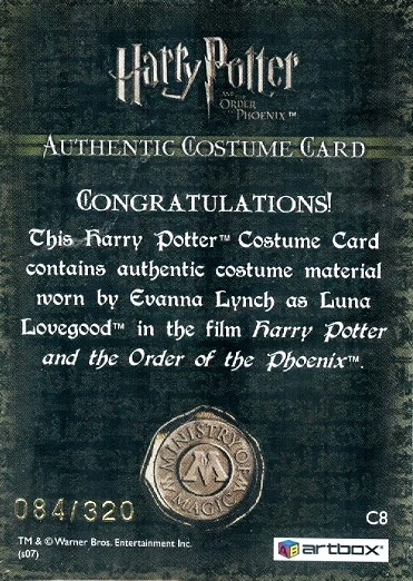 C8 - Luna Lovegood's Shirt - Back