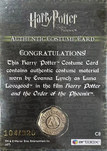 C8 - Luna Lovegood's Shirt - Back