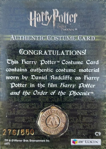 C9 - Harry Potter's Jumper - Back