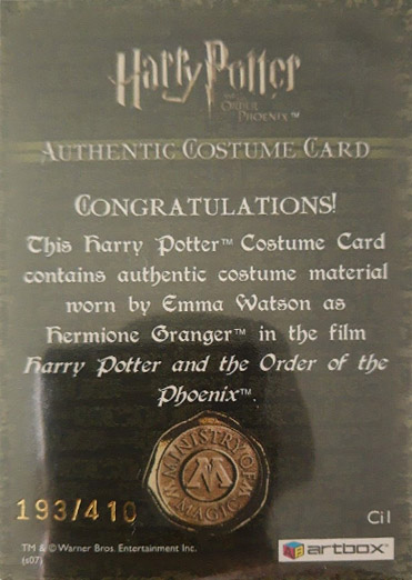 Ci1 - Hermione Granger's Jumper - Back